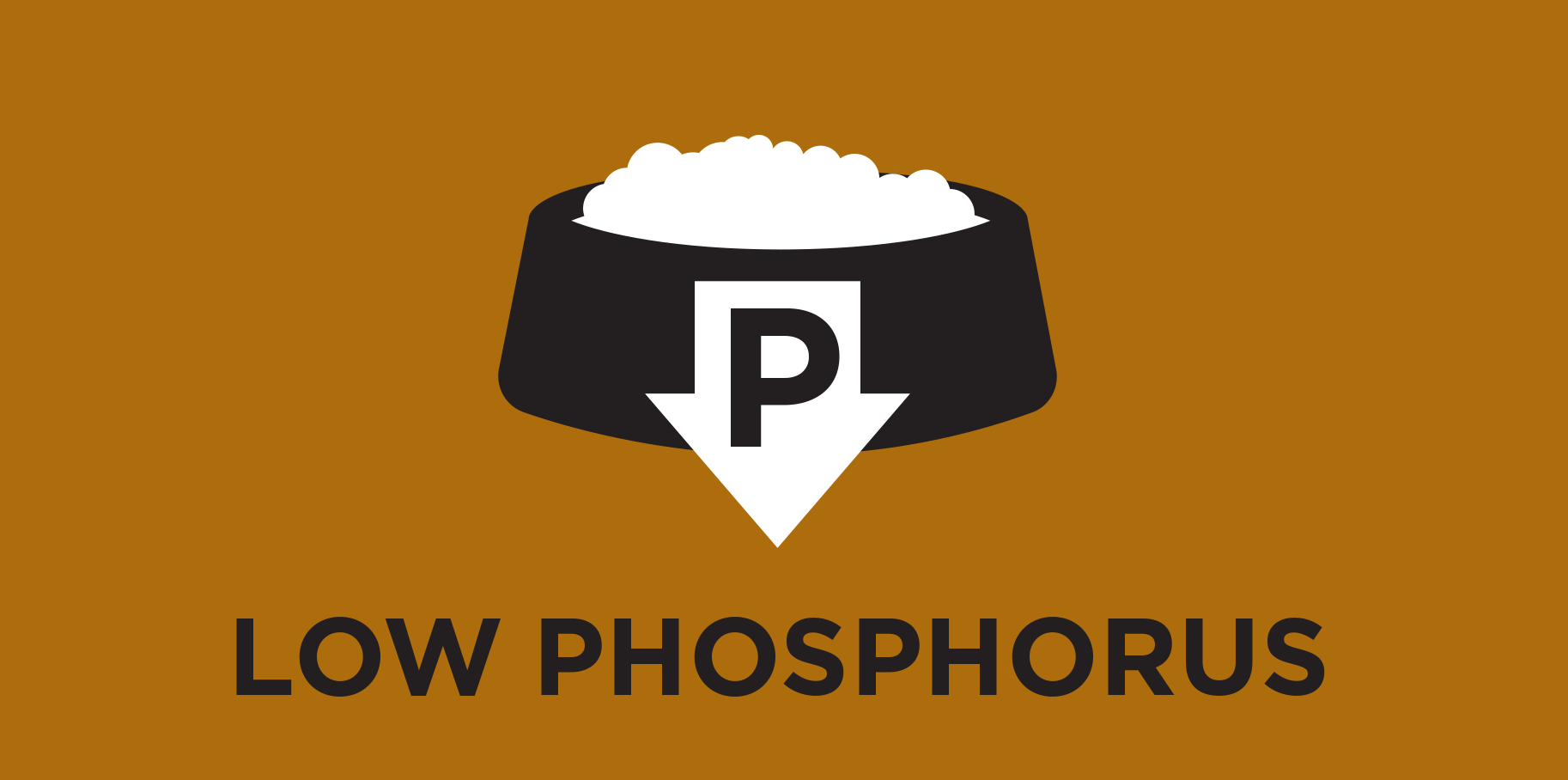 Niedriger Phosphorgehalt