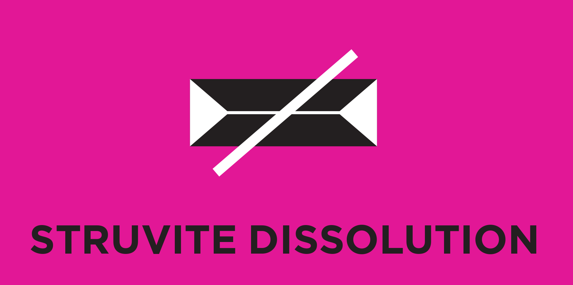 Dissolution des struvites