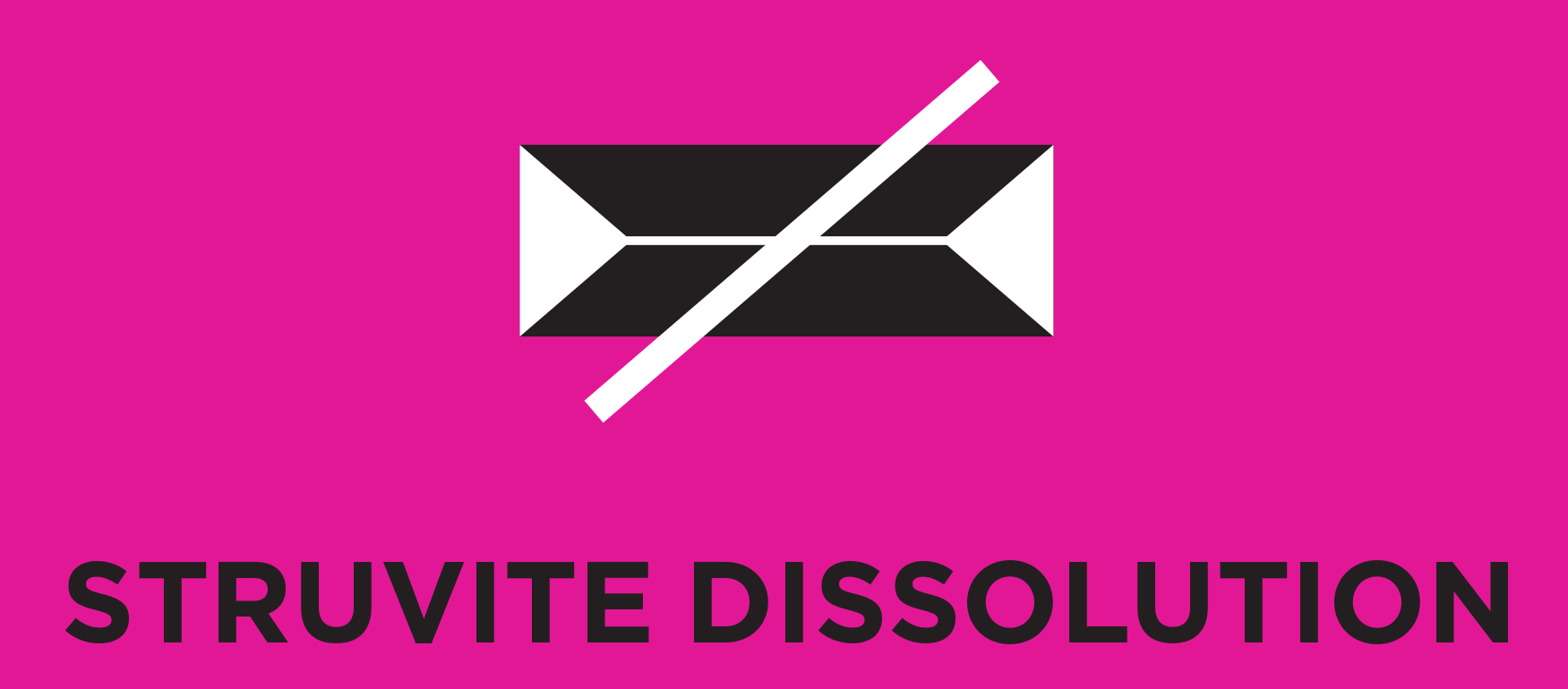 Dissolution des struvites